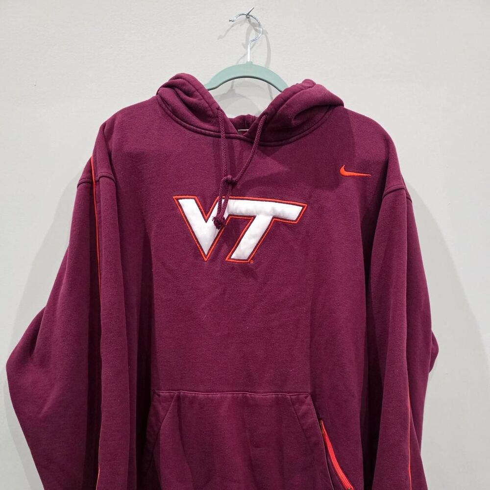 Nike Men's VT Virginia Tech Burgundy Hoodie